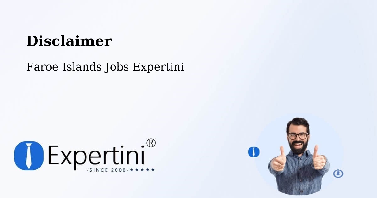 Disclaimer – Skipanes - Faroe Islands Jobs Expertini